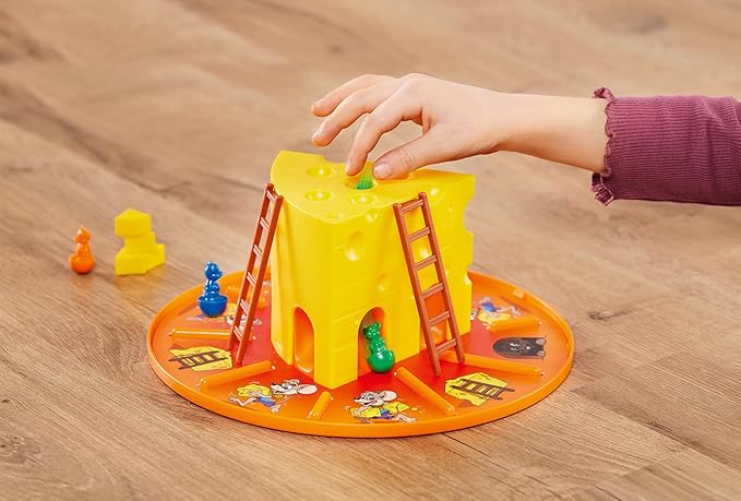 Ravensburger Miam Miaou - La Race aux fromages - First Board Game for Children - Fun evolutive Cooperative Course - 2 to 4 Players from 3 Years Old - Mixed - 20818 - French Version