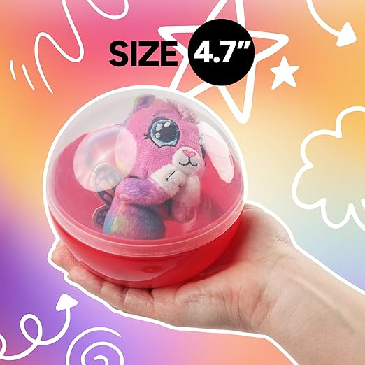 Claw Machine Capsules Translucent Blue Plastic Sphere Large Party Favor Containers Round 7 pcs 4.7 inch Jumbo Plastic Christmas Ornaments Extra Large Gift Box Craft Party Supplies Vending Capsules