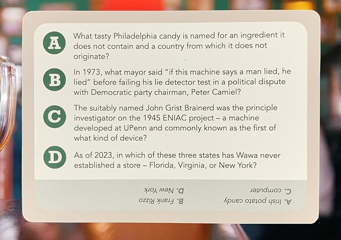 You Gotta Know Philadelphia Hometown - Trivia Game