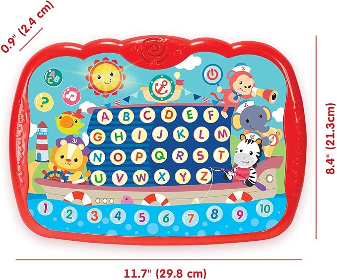 Learning Tablet for Toddlers 1-3 - Educational ABC Toy to Learn Alphabet, Number, Music & Words - Early Development Electronic Learning & Activity Game, Suitable for 1 2 3 Year Old Boys & Girls