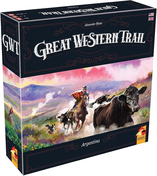 Great Western Trail 2nd Edition Argentina Board Game - Cattle Ranching Adventure in The Pampas! Strategy Game for Kids & Adults, Ages 12+, 1-4 Players, 75-150 Min Playtime Made by Eggertspiele