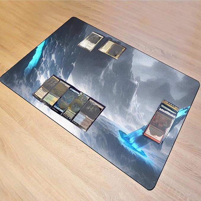 AI Painting TCG Playmat - MTG Trading Card Game Mat, 24x14 Inches Original Playmats, Smooth Surface for Rubber Collection - Dark Swamp Design 413-73