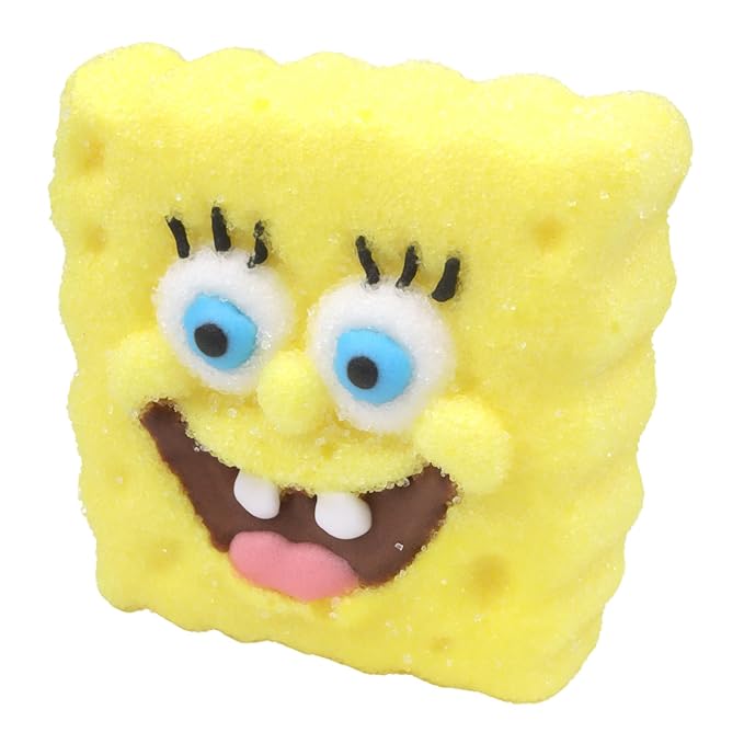 SpongeBob SquarePants Candy, Giant Sugar Coated Marshmallows, Individually Wrapped Party Favors, 4 Count Box