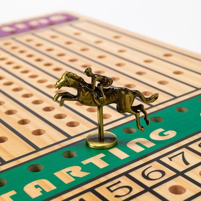 Metal Horse for Horse Racing Board Game, 5 Colors Chips, Gold×4, Rose Gold×4, Black×3