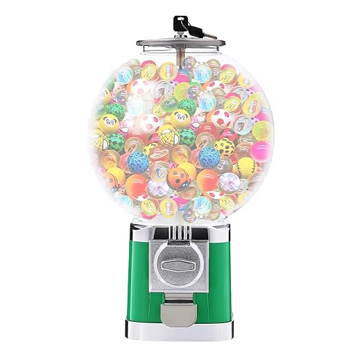 Vending Machine, 1.26 in Ball Bulk Vending Machine Classic Bubble Capsule Toys Dispenser, Commercial Candy Gumball Machine for Game Stores and Retail Stores