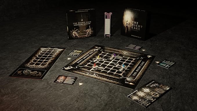 Smirk & Dagger The Night Cage Expansion The Shrieking Hollow Tile Placement Cooperative Board Game with New Threats and Challenges – for Ages 14+, 1 to 5 Players & 40 to 60 Min Playtime