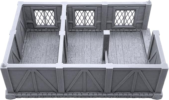 Ulvheim Merchant House - Stable by Terrain4Print, 3D Printed Tabletop RPG Scenery and Wargame Terrain for 28mm Miniatures