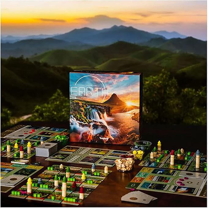 Inside Up Games Earth - The Board Game by Inside Up Games & Maxime Tardif,Ecosystem Building,Card Drafting & Action Selecting,for 1 to 5 Players,Play Solo-Multiplayer-Teams,45-90 Minute Playing Time