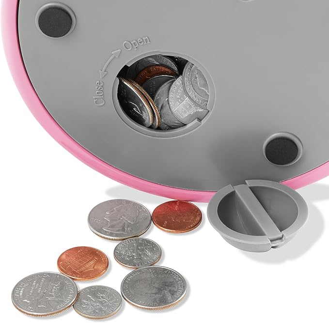 Olde Midway 12" Gumball Machine with Glass Globe and Metal Base - Pink, Vintage-Style Bubble Gum Candy Dispenser