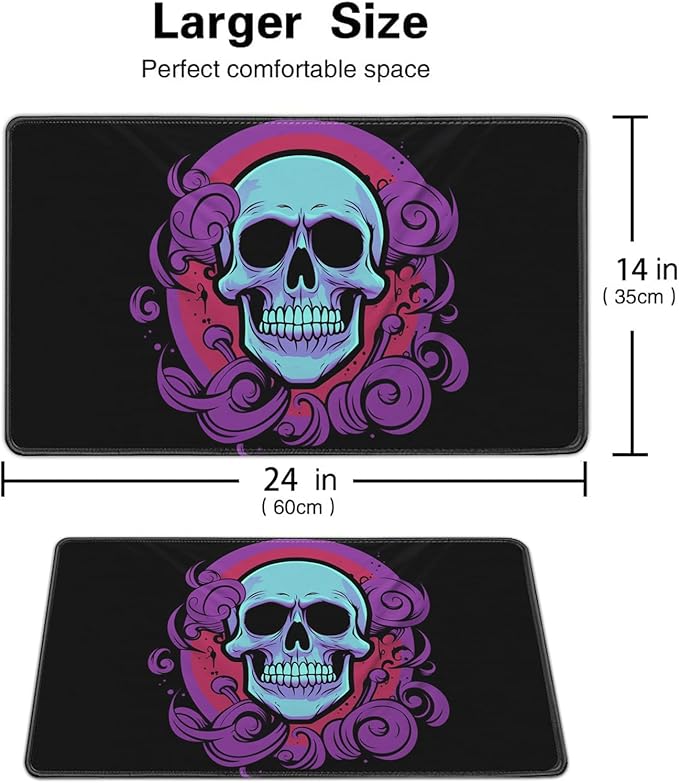 Board Game for TCG Playmat Table Mats Games Size 60X35 cm Mousepad Compatible for MTG RPG CCG Trading Card Game Play mats with 6 Dice (Playmat 130)