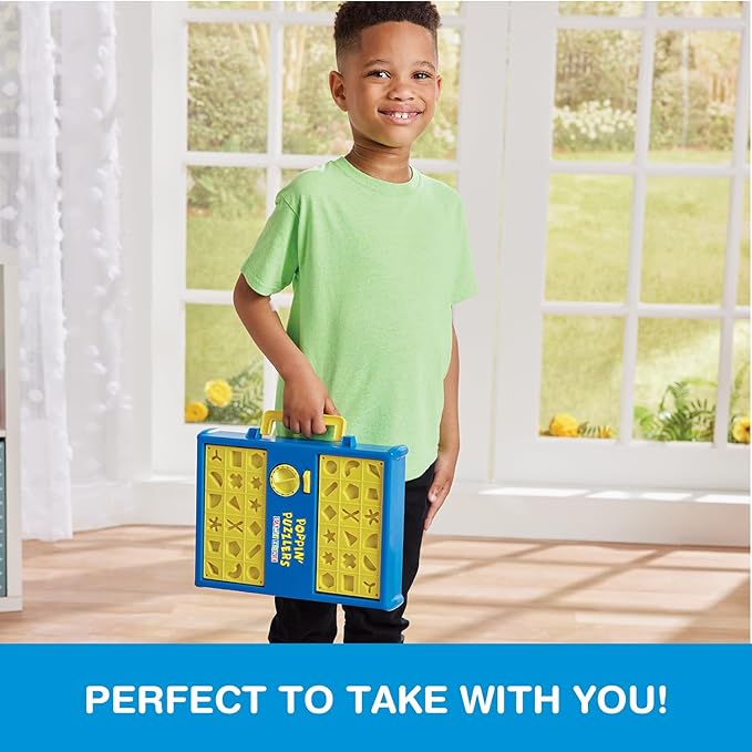 Game Zone Poppin' Puzzlers - Interactive Puzzle Game for 2 Players Ages 4+ - Helps Develop Problem-Solving Skills and Fine Motor Skills - Perfect for Game Nights with Family and Friends!