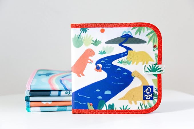 Jaq Jaq Bird Erasable Doodle Pad for Kids,Reusable Mess-Free Coloring and Toddlers Learning Toys-chalkboard and Drawing Books-Includes 4 ButterSitx Chalks-DIN