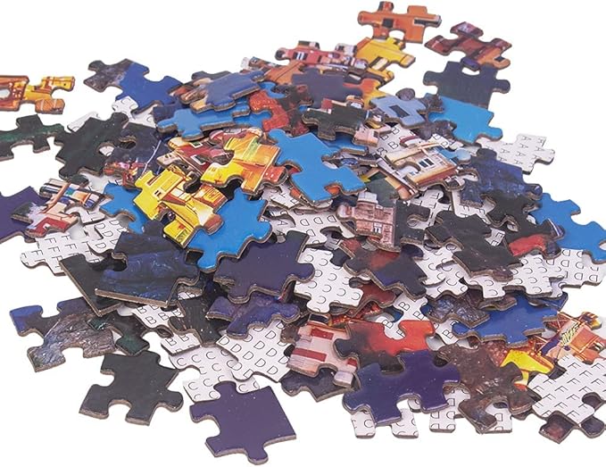 MaxRenard Coastal Landscape Jigsaw Puzzle 1000 Pieces for Adults Night View of Manarola Toy Home Wall Decoration Family Game Gift