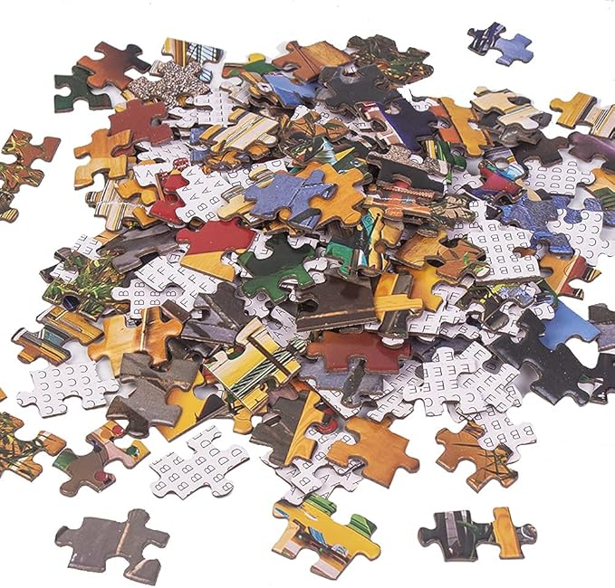 MaxRenard Landscape Jigsaw Puzzle 1000 Pieces for Adults Nice Street Colorful Building Scene Home Wall Decoration Decompression Toy Gift