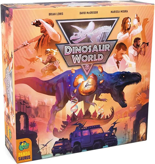Dinosaur World Board Game Draft, Build, and Explore Your Dino Park for Victory! Strategy Game for Kids and Adults, Ages 8+, 1-4 Players, 60-120 Minute Playtime, Made by Pandasaurus Games