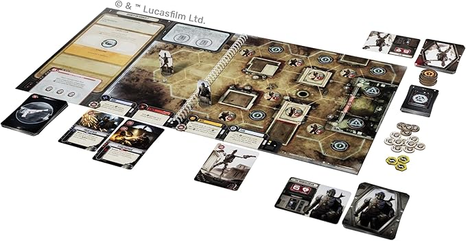 Star Wars: The Mandalorian Adventures Board Game- Cooperative Missions Inspired by Season 1 Strategy Game for Kids and Adults, Ages 12+, 1-4 Players, 30-60 Minute Playtime, Made by Unexpected Games