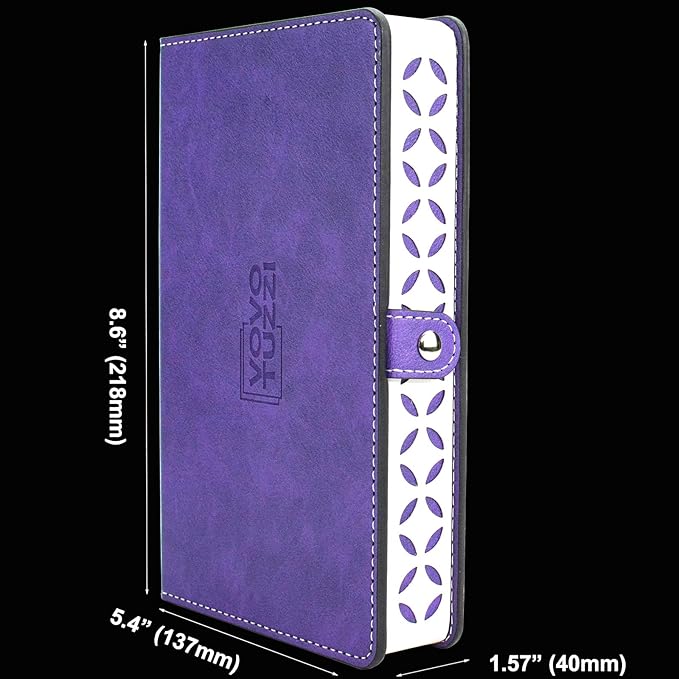 Dominos Set for Adults and Kids - Domino Set for Classic Board Games - Thick Jumbo Dominoes Double 6 for Travel Games - Purple Domino's 28 Tiles with Case