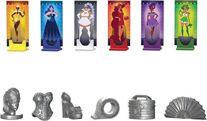 CLUE: RuPaul’s Drag Race, Classic Board Game with a Glamorous Twist, Solve The Mystery of The Missing Crown in The Werkroom with Iconic Queens, Locations & Accessories, Officially Licensed Game