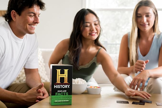 HISTORY Channel NEW Games Bundle - Stats & Facts and Through The Years - General Knowledge Super Trivia Chronology Timeline Card Game for Adults, Family & Teens in The Pursuit of Trivial Knowledge
