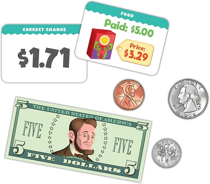 eeBoo: Making Change Game, Develops Math and Practical Money Skills, Educational Game That Allows for Skills to Form, Perfect for Ages 5 and up