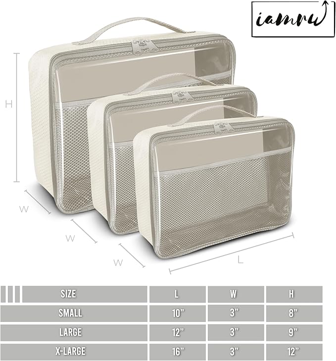 Toy Storage Bag, On the Go Toy Storage Organizer, Car Toy Organization, Blocks Travel Bag, Activity Bags for kids, Traveling Carrying Case, Storage Organizer (Large 4pc Beige Bags)