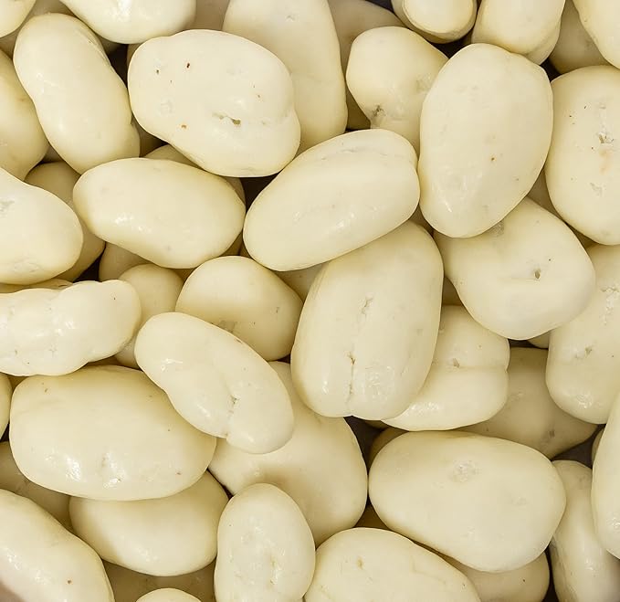 Heaton Pecans White Chocolate Covered Pecan Halves, Candied Pecans, Gourmet Snack, Holiday Nuts Gift, Teacher Gifts, Birthday and More, Food Gifts, 1 lb Bag