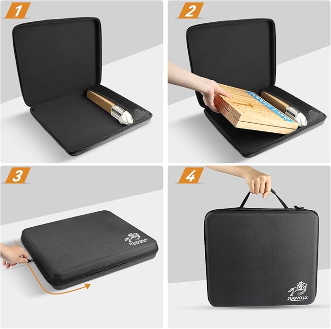 Horse Race Board Game 21" Large Horse Racing Game with 11 Luxury Metal Horses, Foldable Wood Chess Board with Storage Bag, 2 Wood Dice, Chips Set, Playing Guide for Family Friends Party Games