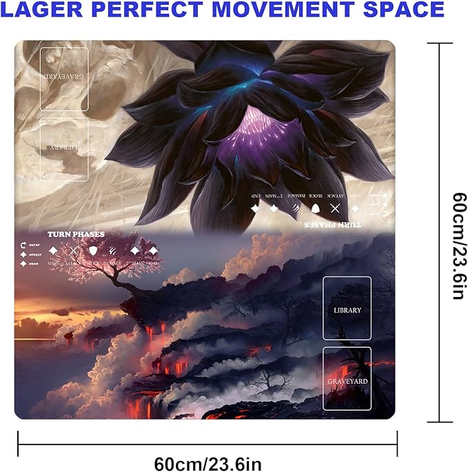 MTG Playmat Table Mats Size 60X60 cm Mousepad Compatible for MTG RPG CCG Trading Card Game Play mats Original Play Mat Art Designs & Accessories…