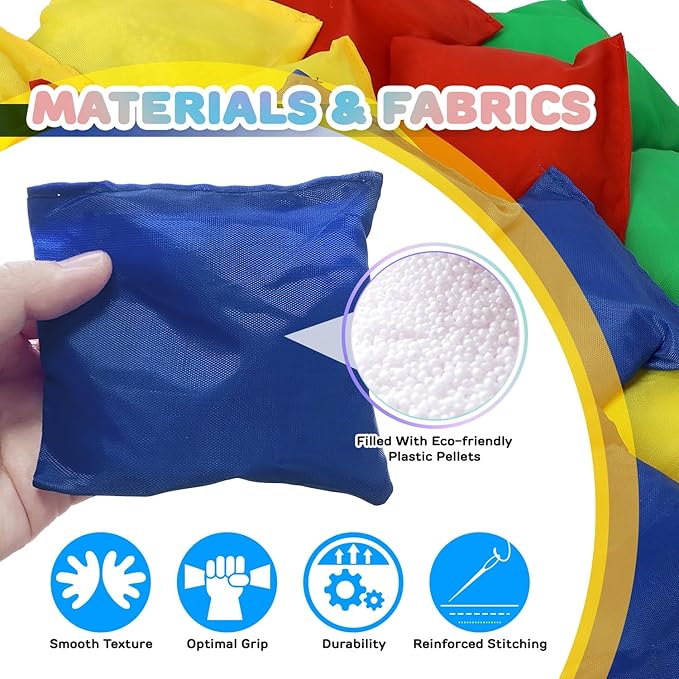 TOY Life Bean Bags Toss Carnival Game, Cornhole, Outdoor Toys for Kids Ages 4-8, Backyard Game Sports & Outdoor Play, Outside Toys for Ages 5-7, Family Lawn Yard Games Birthday Party, Gift for Boys