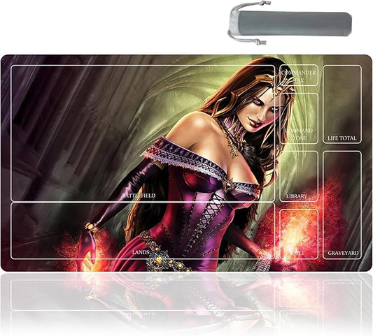 MTG Playmat Table Mats Size 60X35 cm Mousepad Compatible for MTG RPG CCG Trading Card Game Play mats Original Play Mat Art Designs & Accessories (2)