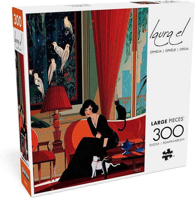 Buffalo Games - Laura El - Ophelia - Large Piece Jigsaw Puzzle for Adults - Challenging Puzzle Perfect for Game Nights - Finished Size is 21.25 x 15.00