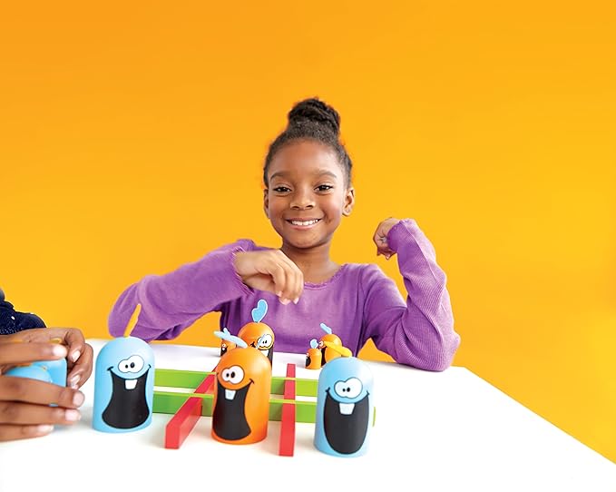 Gobblet Gobblers (Plastic), Tic Tac Toe Strategy Board Game, Award Winning Kids and Family Friendly Educational Board Game, 2 Players, Ages 5+, by Blue Orange Games