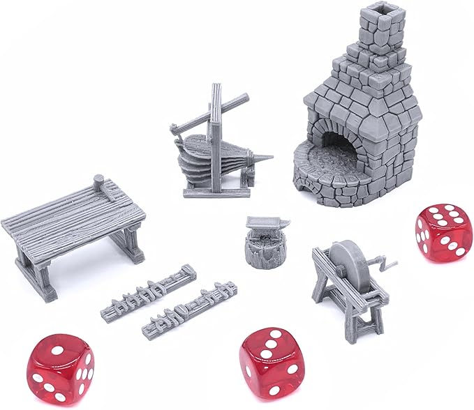 Smithy Tools - DND Terrain Compatible with Dungeons and Dragons, 28mm Miniature Wargaming, Tabletop RPGs, Wargame Scenery