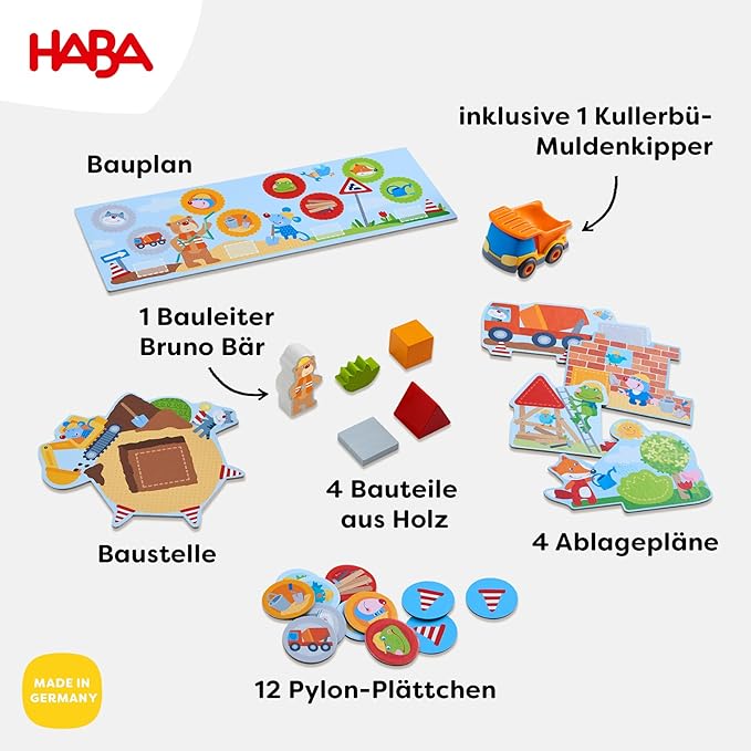 HABA My Very First Games Building Site Cooperative Game for Ages 2+ (German Box)