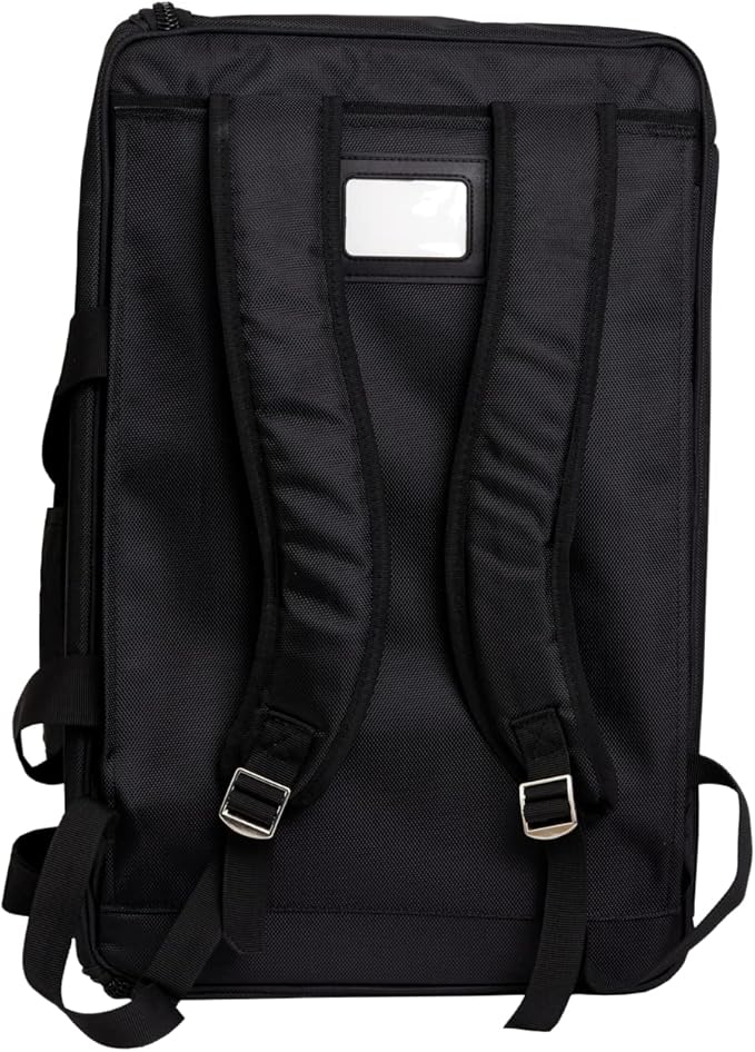 Board Game Bag - Fits 7 Standard Boxes - Carry With Backpack/Shoulder Strap/Luggage Slip - Padded For Protection - Duffle Bag For Travel Or Game Night - Pocket For DND Accessories (Carbon Fiber Black)