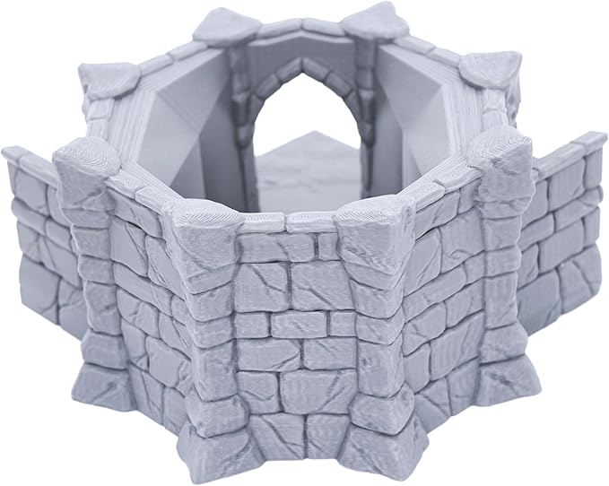 EnderToys Dice Arena by Makers Anvil, 3D Printed Tabletop RPG Scenery and Wargame Terrain 28mm Miniatures