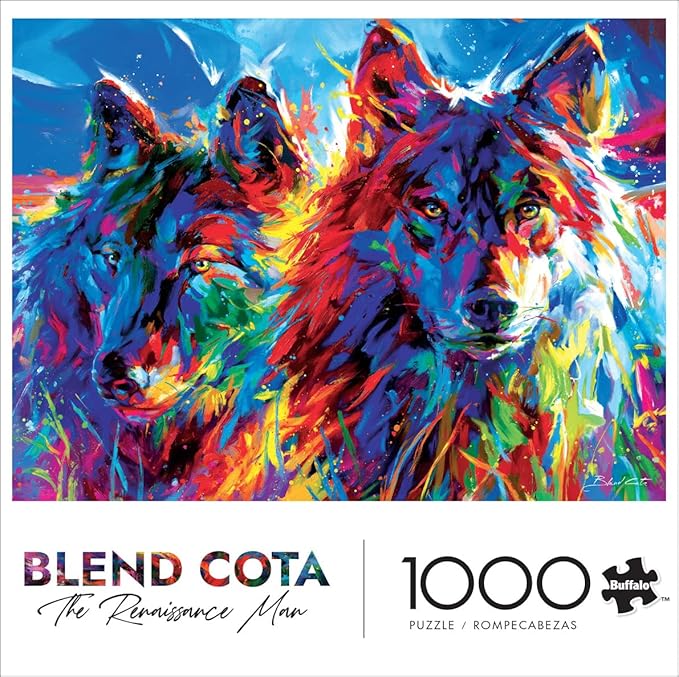 Buffalo Games - Blend COTA - Wolves True Love - 1000 Piece Jigsaw Puzzle for Adults - Challenging Puzzle Perfect for Game Nights - Finished Size is 26.75 x 19.75