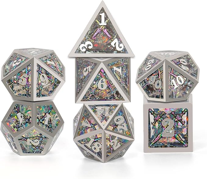 Dragon dice Set (Metallic Colorful)
