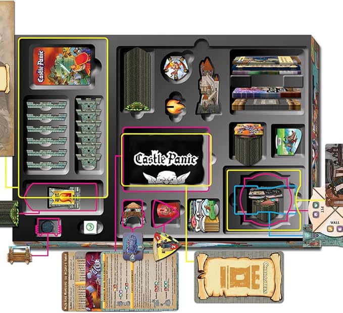 Castle Panic Big Box 2e | Family Board Game | Board Game for Adults and Family | Cooperative Board Game | Ages 8+ | for 1 to 6 Players | Average Playtime 45 Minutes | Made by Fireside Games, Blue