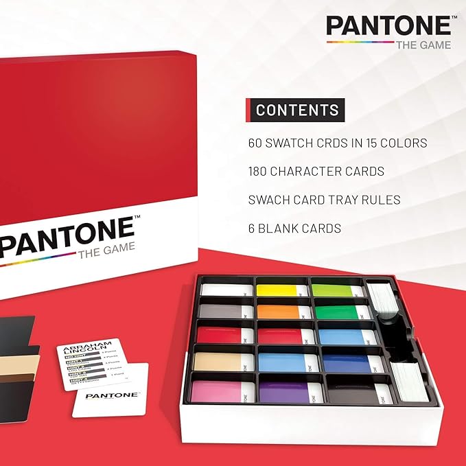 Pantone: The Game - Simple-to-Play Competitive Party Game - Ages 8 and Up - Create Pop Culture Characters Using Only Color Swatches and Your Own Creativity!