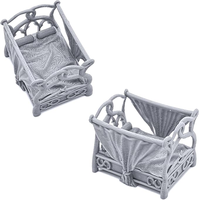 EnderToys Elegant Furniture by Printable Scenery, 3D Printed Tabletop RPG Scenery and Wargame Terrain 28mm Miniatures