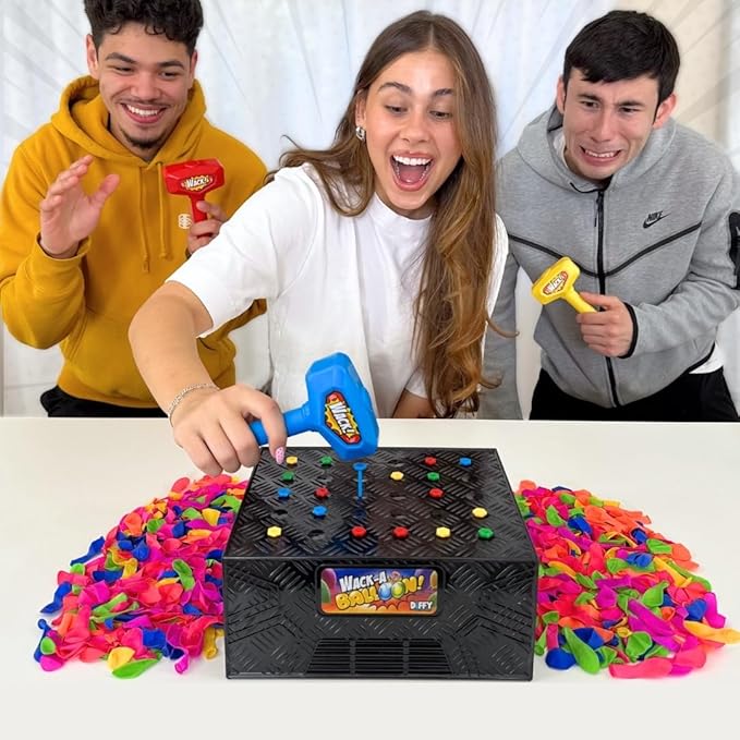 Wack A Balloon Party Edition | New & Improved Strategy Game | Bigger, Louder & More Exciting | Perfect for Parties & Game Night | Fun for Kids & Adults | Play Solo or with Friends | Ages 4+