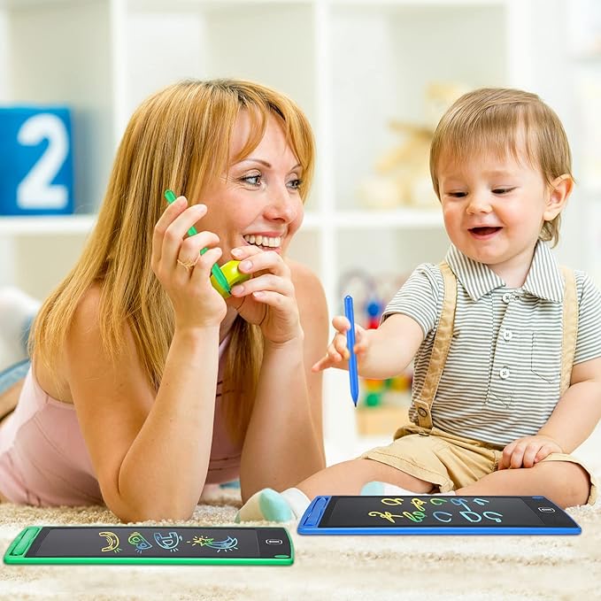 Zhehao 20 Pack LCD Writing Board for Kids, 8.5 Inches Doodle Board Reusable Board Screen Drawing Pad Erasable Painting Pads Educational Toy for 3-8 Years(Blue, Red, Green, Pink)
