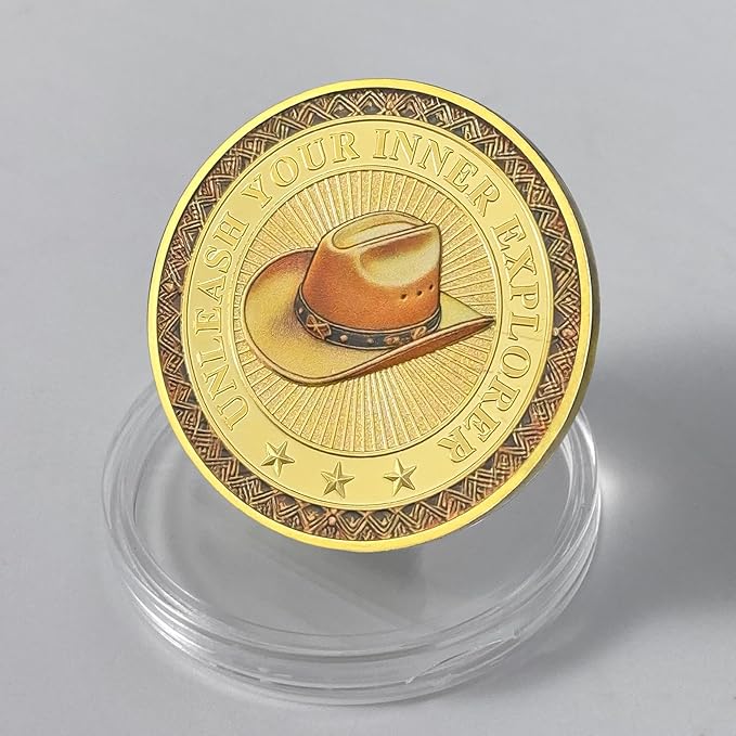 Memento Mori Coin Momento Mori Coin Skull Coin Stoic Gifts Memento Mori Calendar Living Memento Mori Amor Fati Coin (Cowboy Skeleton)