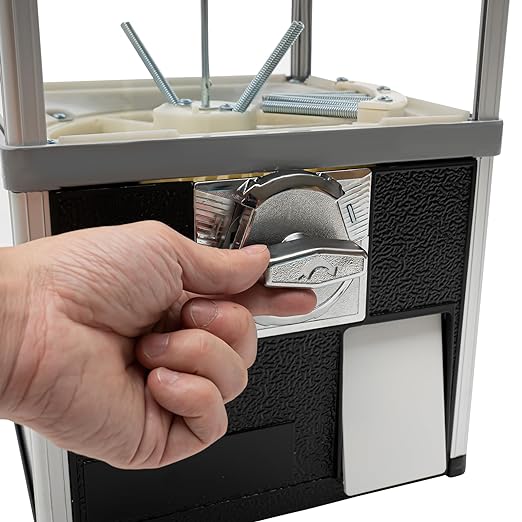 25 Cents Coin Operated Vending Machine, 20.87" Height Commercial Candy Gumball Machine Huge Load Capacity Candy Vending Machine, Big Capsule Vending Machine for 1.77-1.97in Ball Diameter (Black)