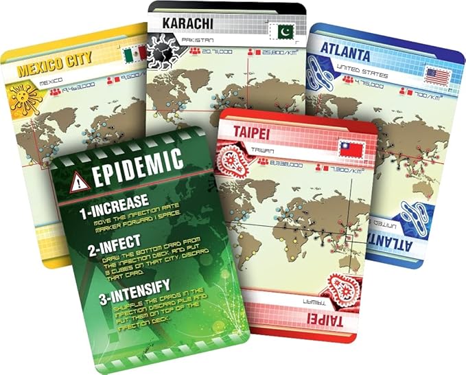 Pandemic Board Game (Base Game) - A Cooperative Battle to Save Humanity, Strategy Game for Kids and Adults, Ages 8+, 2-4 Players, 45 Minute Playtime, Made by Z-Man Games