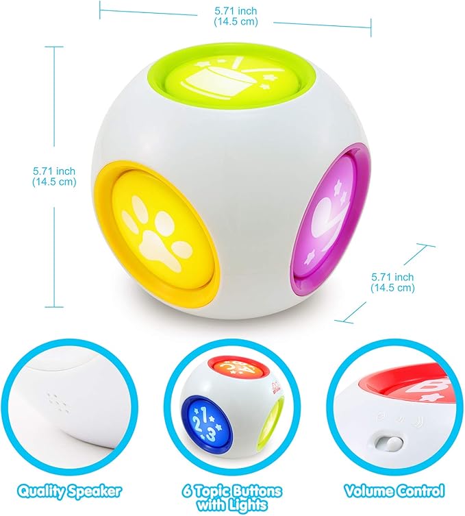 BEST LEARNING Learning Cube - Educational Musical Activity Center Block for Infants Babies Toddlers 6-12 Month and up - Toys for 1 Year Old - First Birthday Present for Boy and Girl