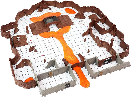 Dragon's Lair Adventure Set - Mini Dungeon Castle Cavern DND Terrain for Tabletop RPGs, Dungeons & Dragons, Pathfinder, War Gaming, and More! - by DCD (123+pcs, 4sqft)