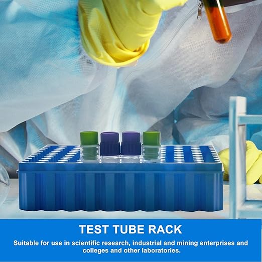 Polycarbonate Freezer Boxes for Sample Storage, 2 in 100-Well Cryoboxes, Assorted Colors Laboratory Vial Storage Boxes, 5 Pcs/Pack