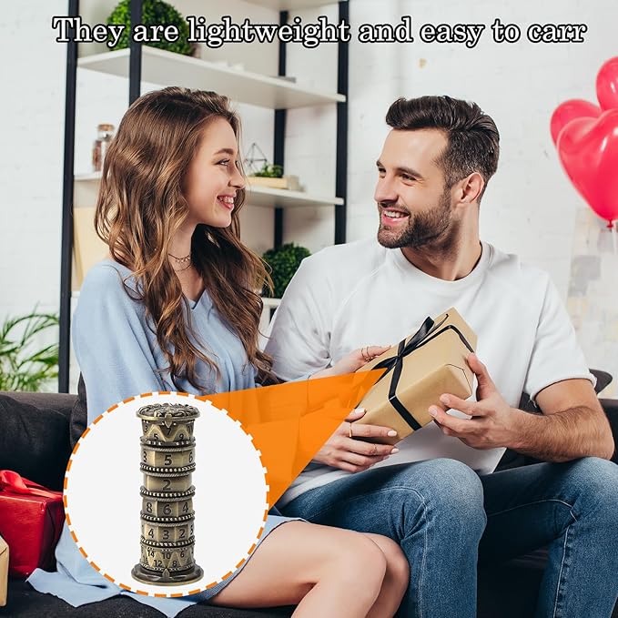 Pagoda Dice Spinner, 7 in 1 Metal Unique Roulette Dice for Sci-Fi, War, Crime Theme Tabletop Games